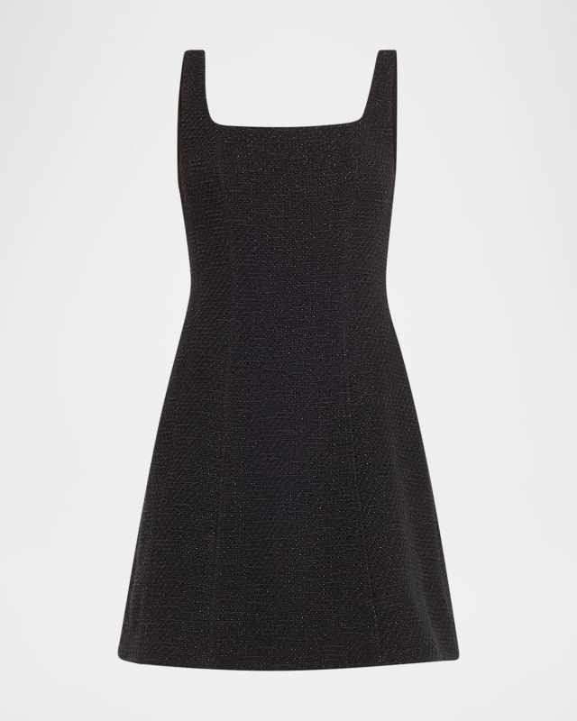 Delphine Tweed A-Line Mini Dress